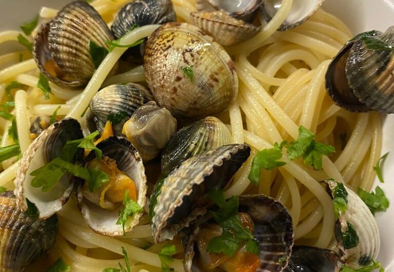 Spaghetti con le cape tonde