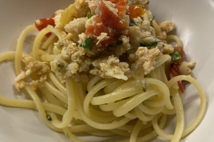Spaghetti al granchio blu