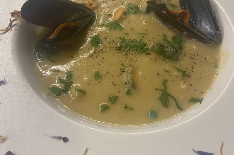Zuppa di cozze e ceci