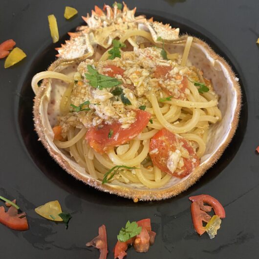 Spaghetti quadrati alla granseola