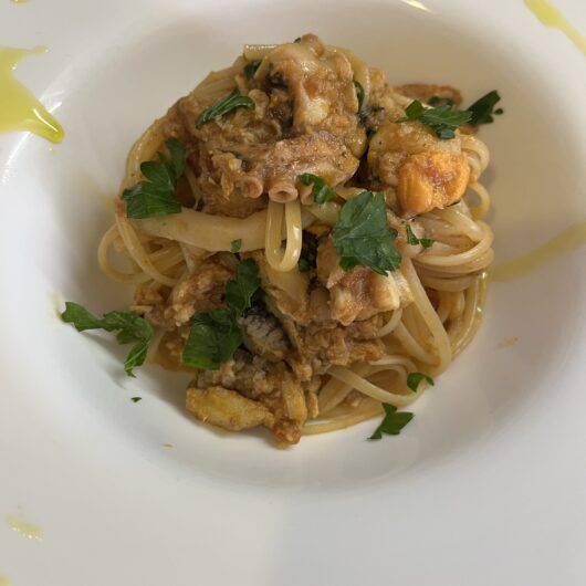 Linguine al ragu di pesce