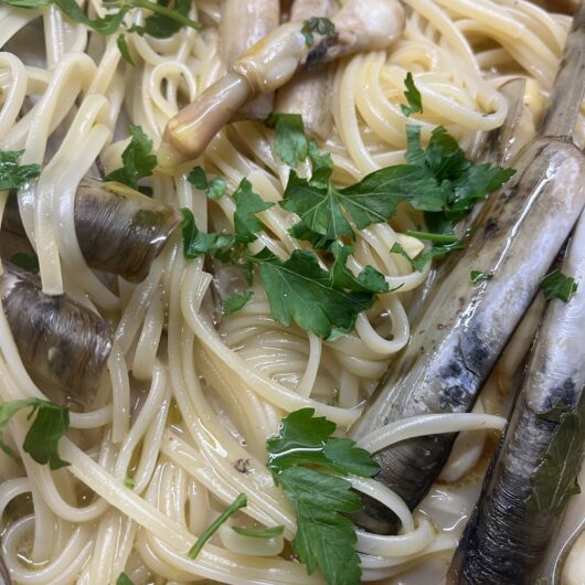 Pasta con i cannolicchi