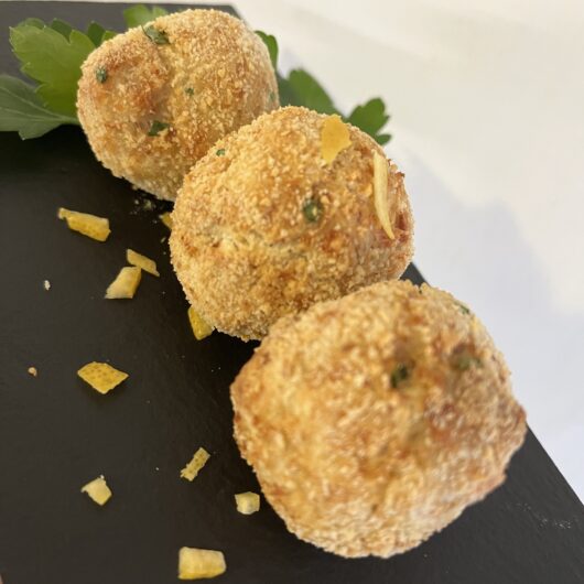 Polpette di nasello con friggitrice ad aria